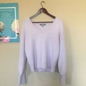 NWOT fuzzy lilac sweater